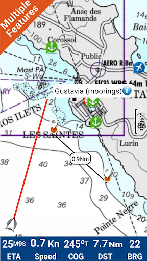 Android application Saint Barthelemy GPS Charts screenshort