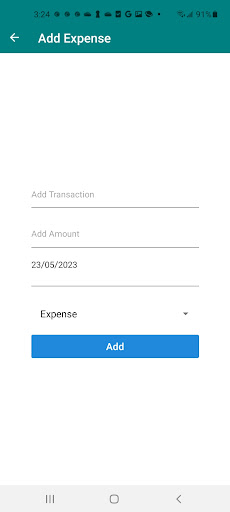 Expenditure Tracker Screen 2