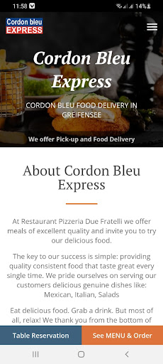 Cordon Bleu Express Screen 2