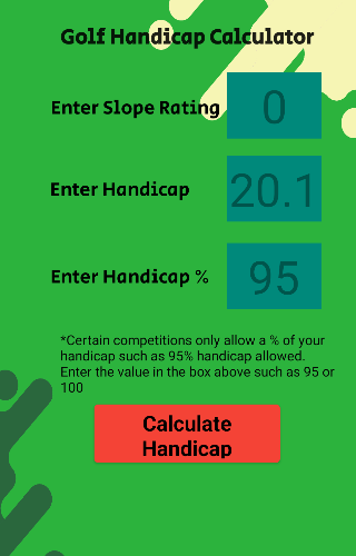 Golf Handicap Calculator
