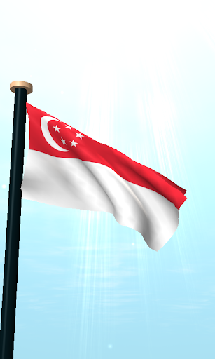 Singapore Flag 3D Free Screen 2