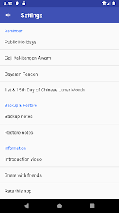 Malaysia Kalender 2021 Widget Gaji