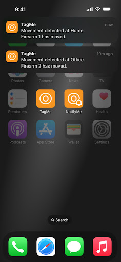 Android application NotifyMe by Ocufii screenshort