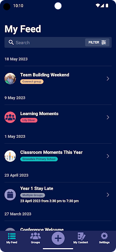 The Hub | Create Share Connect Screen 2