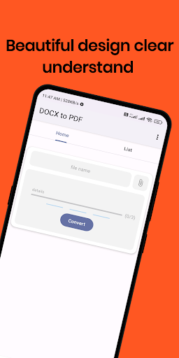 Android application Docx to PDF Converter screenshort