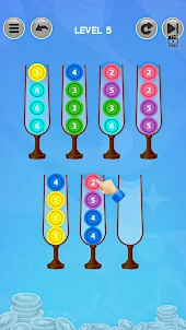 Coin Puzzle:Sort'n Merge Coins