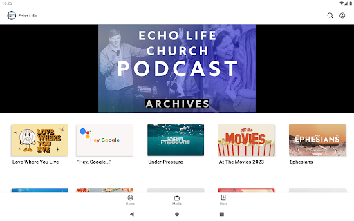 Screenshot of Echo Life Church