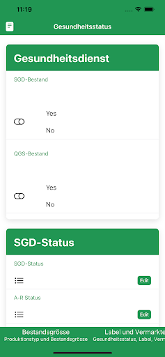 Health Info System Screen 3