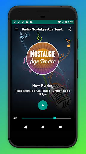 Android application Nostalgie Radio Age Tendre App screenshort