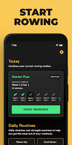 Start Rowing Workouts Apps