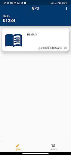 GPS Online Exam Screen 2