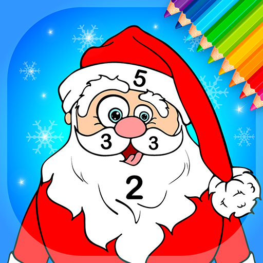 Xmas Coloring Book By Numbers logo