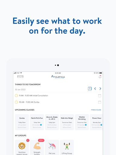 Screenshot of Athletica Health and Fitness