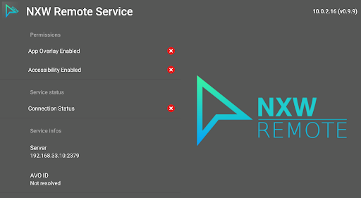 NXW Remote Service Screen 3