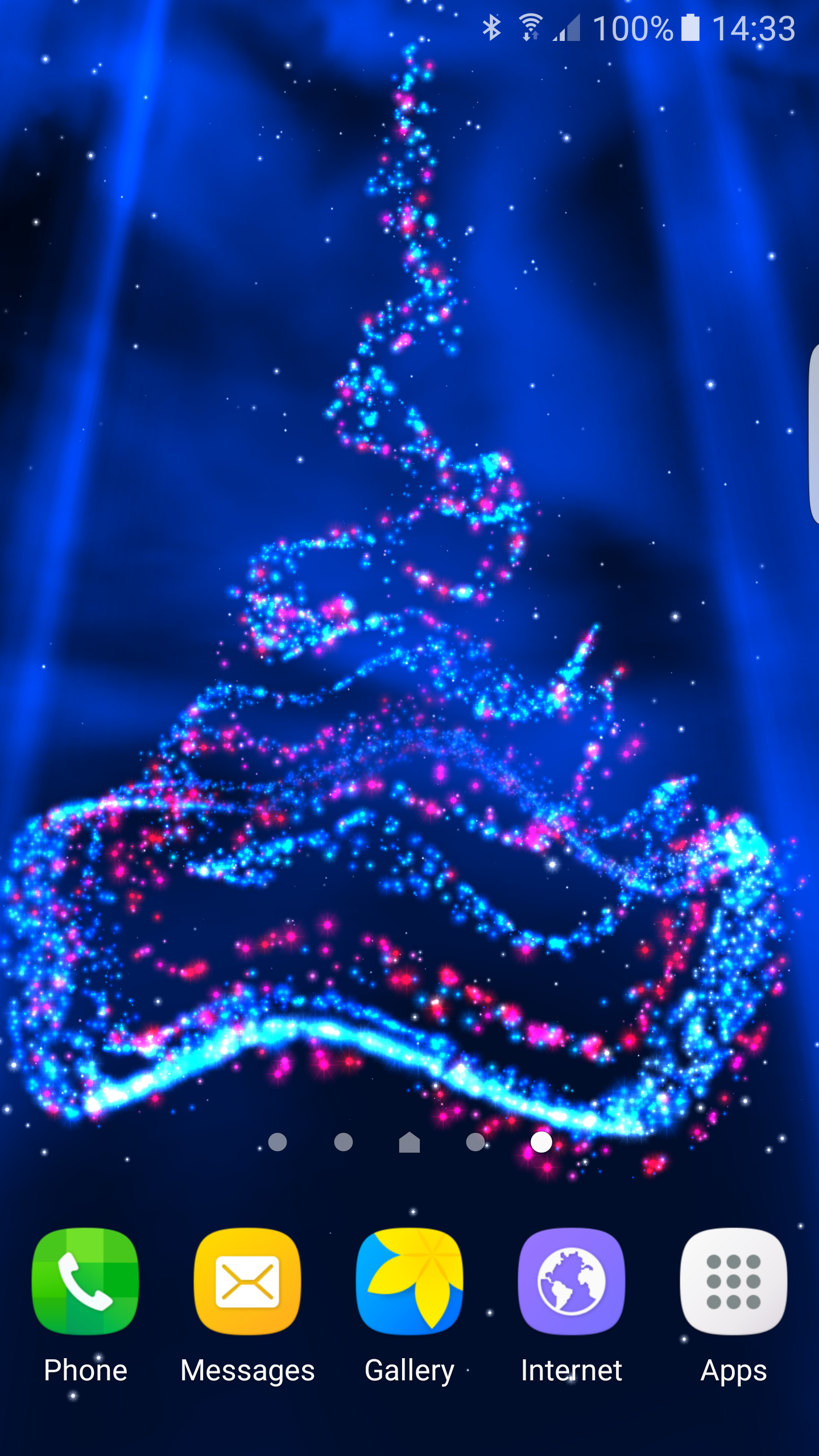 Android application Christmas Live Wallpaper screenshort