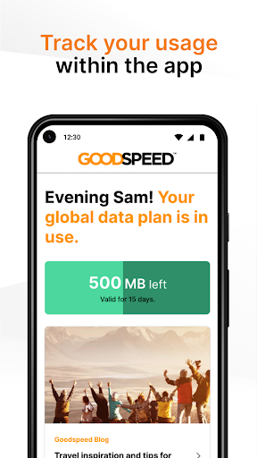 Goodspeed: Travel data plans Screen 3