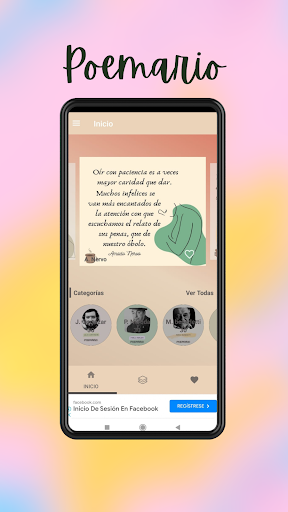 Android application Poemario - Frases screenshort