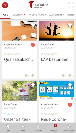 Android application Tschopp App screenshort