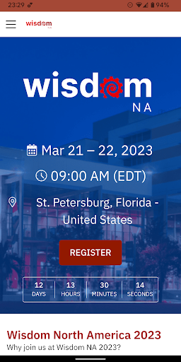 Android application ITAM Review Events screenshort