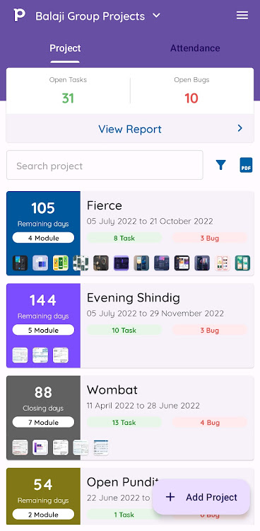 myProject - Manage Project - New - (Android)