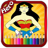 Super Woman Coloring Book icon