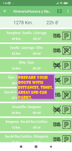 Motorhome Routes Screen 3