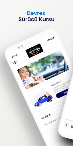 Android application Devrez Sürücü Kursu screenshort
