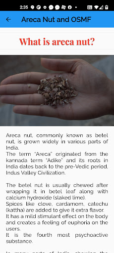 Areca Nut/ OSMF Awareness Screen 3