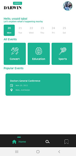 Darwin Events Live Screen 2