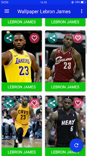 Android application Wallpaper Lebron James screenshort