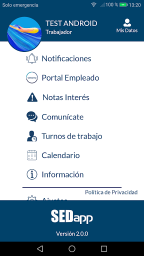 GESTAMP SEDapp Screen 2