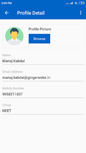 CATALYST TEST APP Screen 3