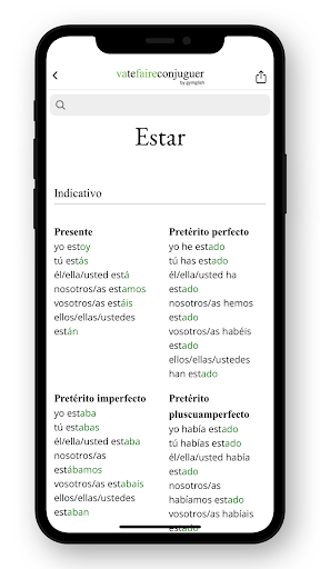 Spanish conjugation Screen 3