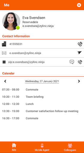 Android application Zylinc Novus screenshort