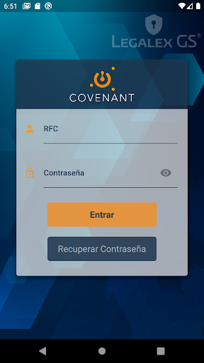 Android application Covenant Firma screenshort