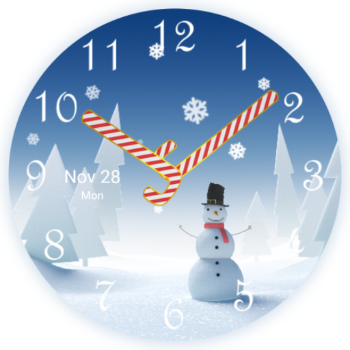 Christmas Snowman Watch Face Logo
