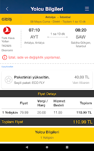 Ucuzabilet - Flight Tickets Varies with device APK screenshots 12