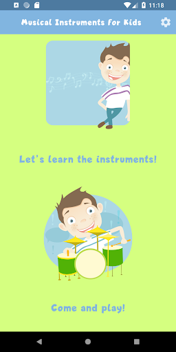 Android application Musical Instruments for Kids screenshort