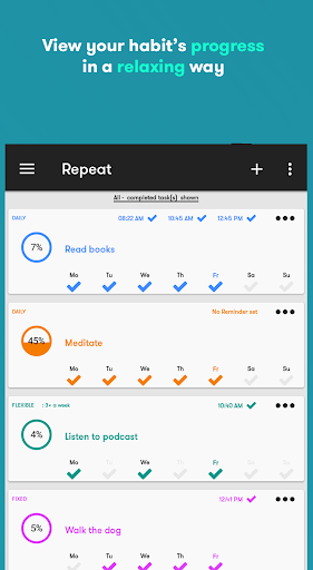 Android application Repeat Habit - Habit tracker f screenshort