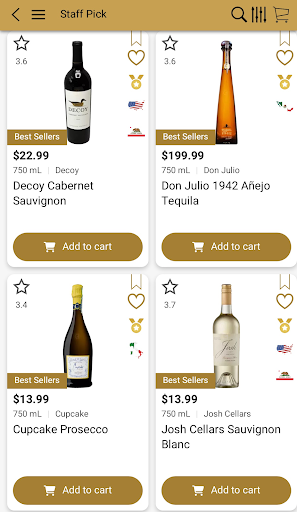 Android application Kissena Golden Liquor & Wine screenshort