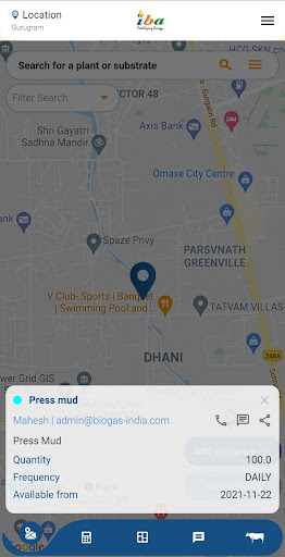 Biogas App Screen 2