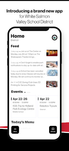 Android application White Salmon Valley Schools screenshort