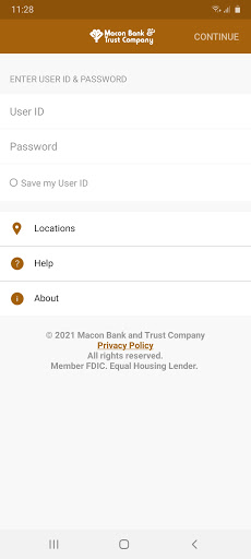 Android application MBTC Mobile Banking screenshort