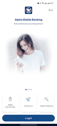 Android application Alpha Bank CY screenshort