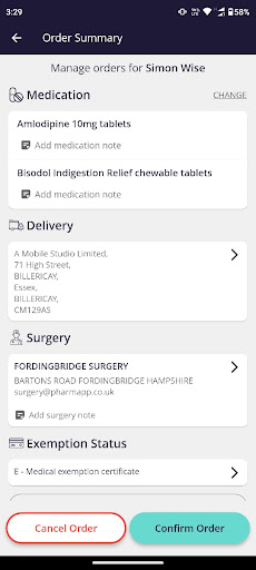 PharmApp Screen 3