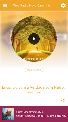 Android application Web Radio Novo Caminho screenshort