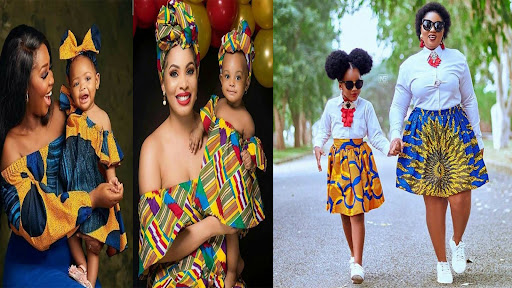 Daughter  Mom African Kitenge