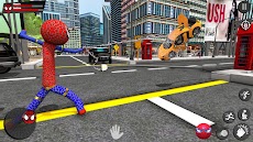 Stickman Rope Hero - Amazing Spider Crime Cityのおすすめ画像3