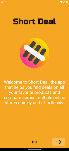 Android application Short Deal screenshort