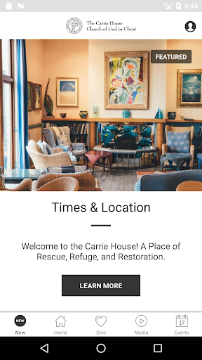 Android application The Carrie House COGIC screenshort